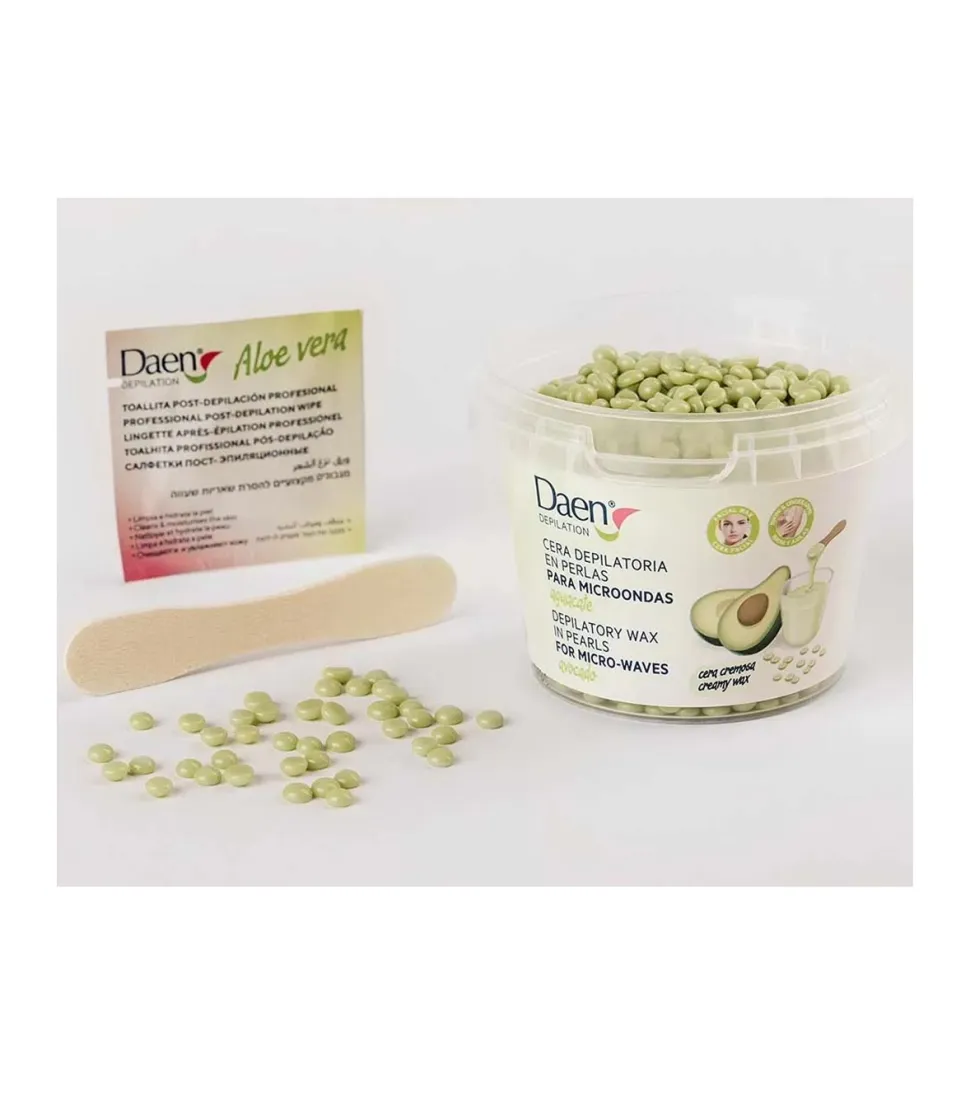Cera depilatoria en perlas para microondas - Aguacate