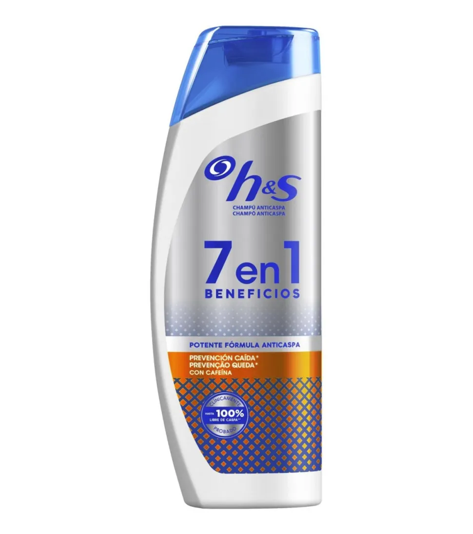 Champú anticaspa 7 en 1 Beneficios 500ml - Prevención caída