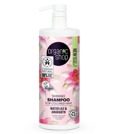 Champú brillo sedoso para cabello teñido 1000ml - Nenúfar y Amaranto