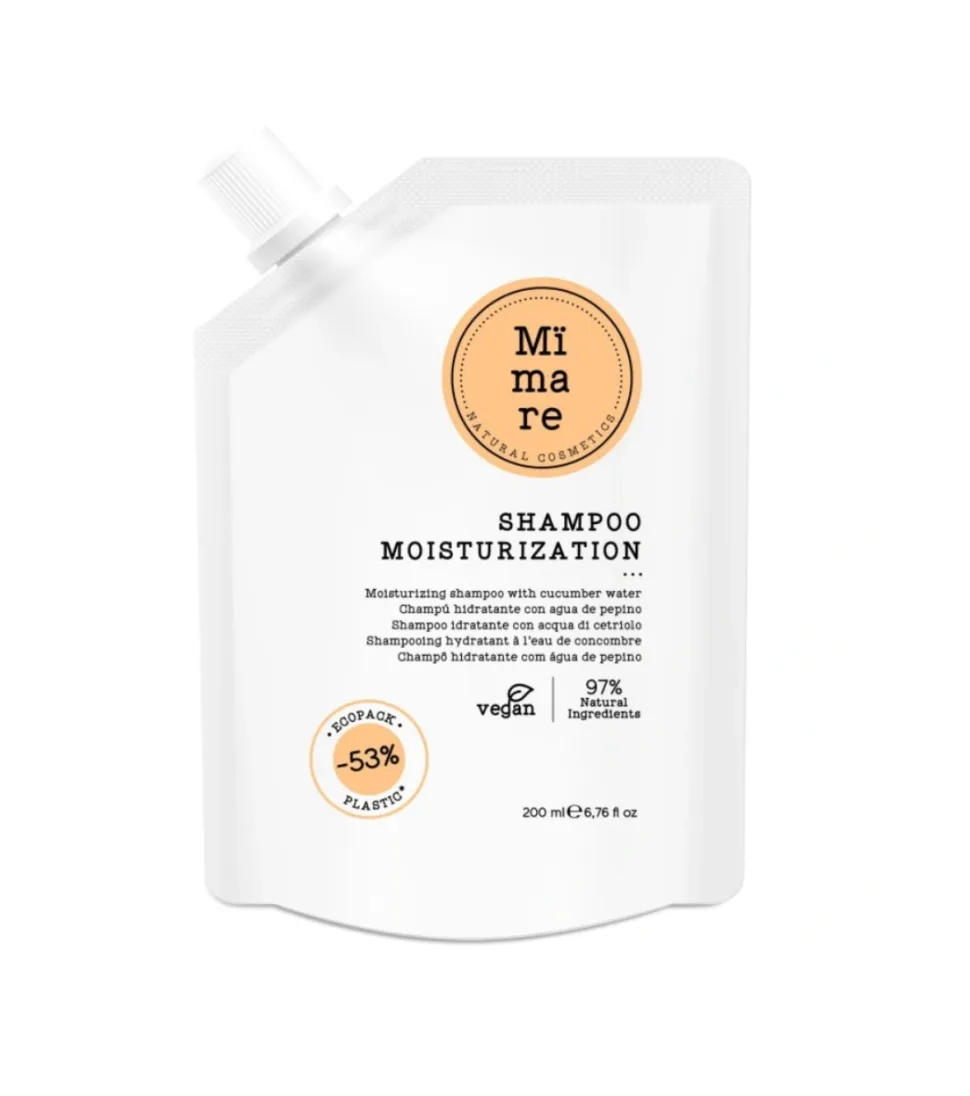 Champú hidratante con agua de pepino - 200ml