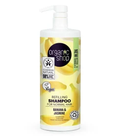 Champú rellenador para cabello normal 1000ml - Plátano y Jazmín