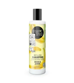 Champú rellenador para cabello normal 280ml - Plátano y Jazmín