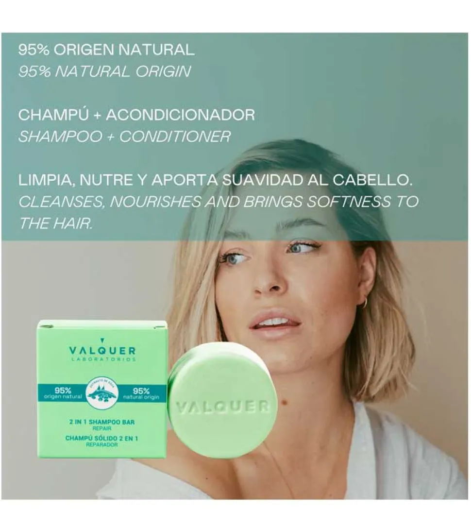 Champú y acondicionador sólido 2 en 1 - Reparador