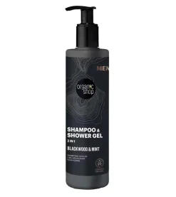 Champú y gel de ducha 2 en 1 para hombre - Corteza de roble y menta