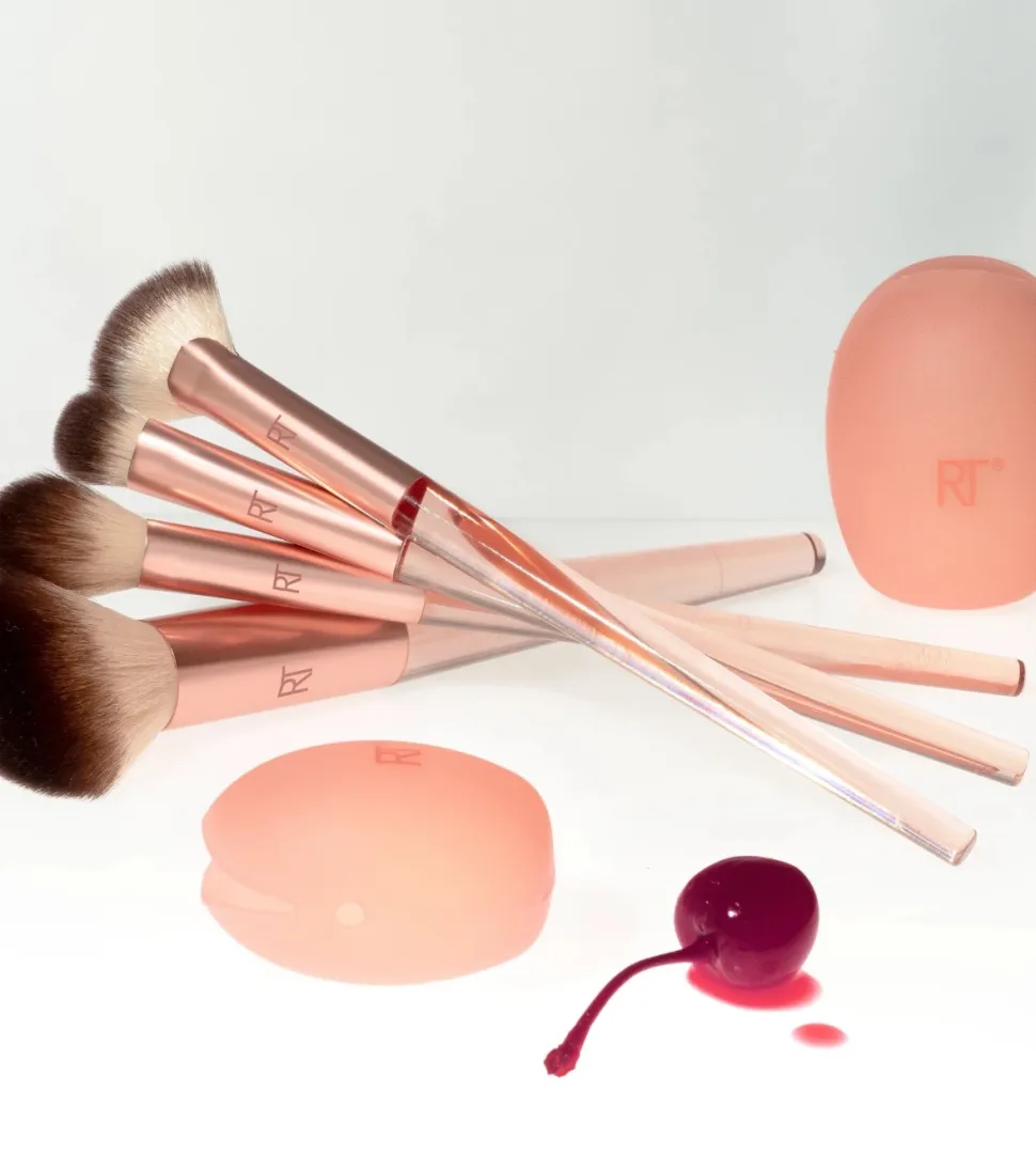 *Cherry On top* - Set de 4 brochas + 2 fundas de silicona