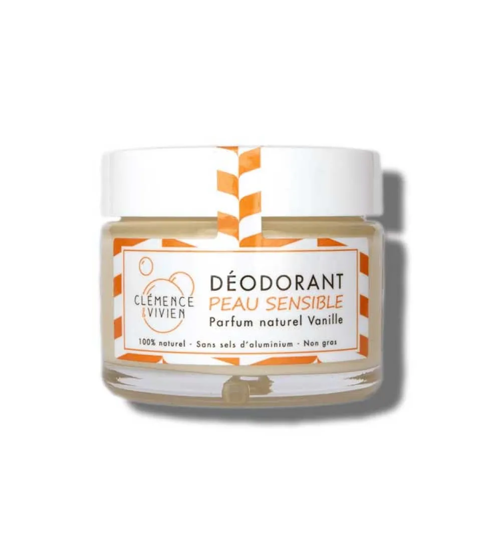 Clémence & Vivien - Desodorante natural en crema Piel sensible - Vainilla