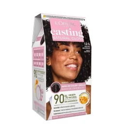 Coloración sin amoniaco Casting Natural Gloss - 123: Negro brownie