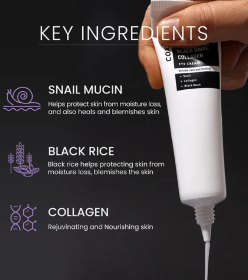 Contorno de ojos Black Snail Collagen