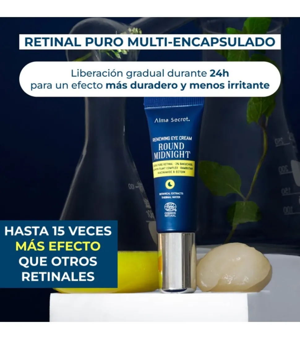 Contorno de ojos con retinal Round Midnight