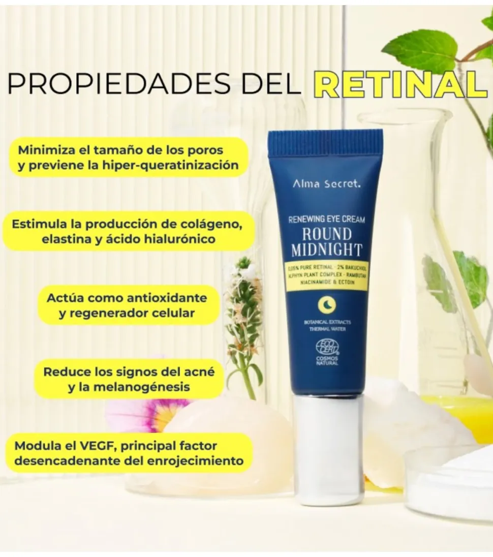 Contorno de ojos con retinal Round Midnight