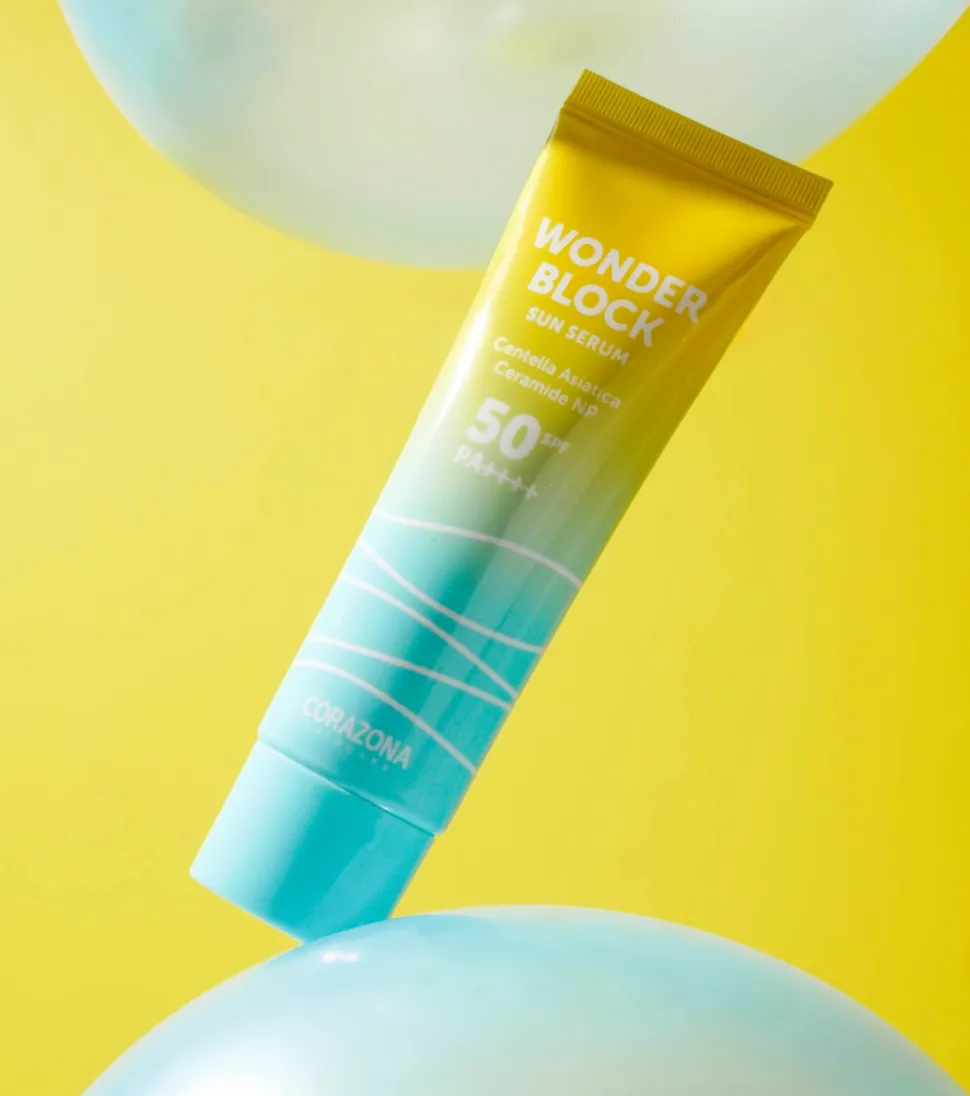 CORAZONA Skincare - Protector solar en sérum Spf 50 PA++++ Wonder Block