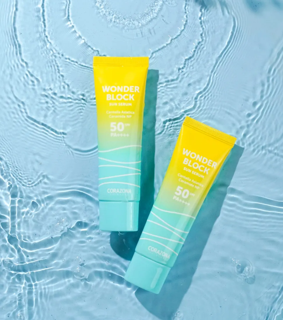 CORAZONA Skincare - Protector solar en sérum Spf 50 PA++++ Wonder Block