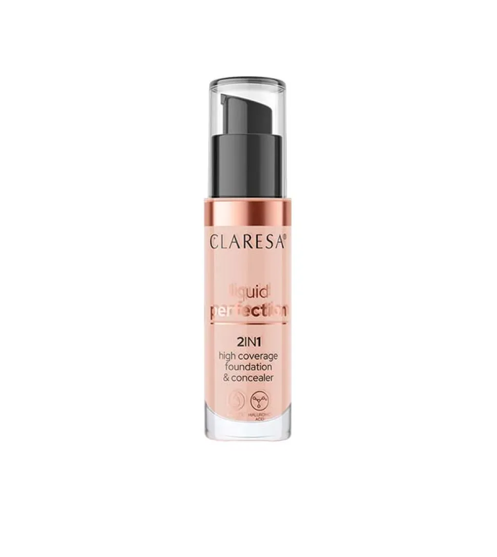 Corrector y base de maquillaje 2 en 1 Liquid Perfection - 104: Nude