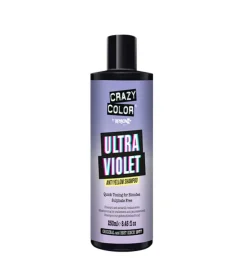 CRAZY COLOR - Champú Ultra Violet Anti Yellow - Cabellos rubios o blancos