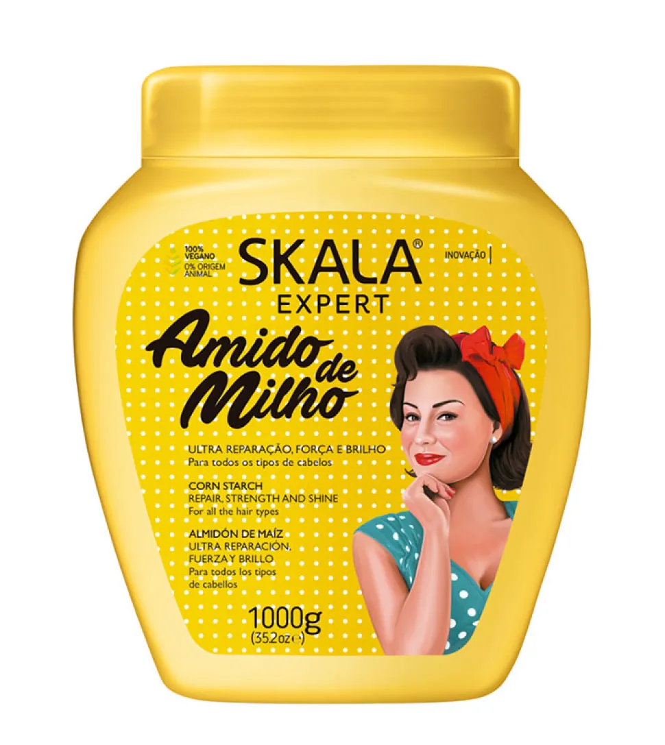 Crema acondicionadora Amido de Milho 1kg - Todo tipo de cabellos