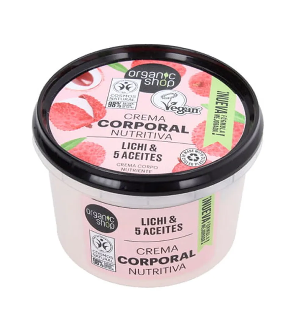 Crema corporal - Lichi orgánico y 5 aceites