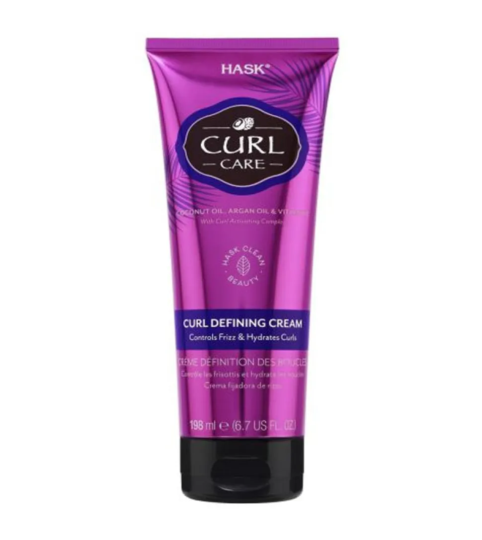 Crema definidora de rizos Curl Care - Aceite de coco, aceite de argán y vitamina E