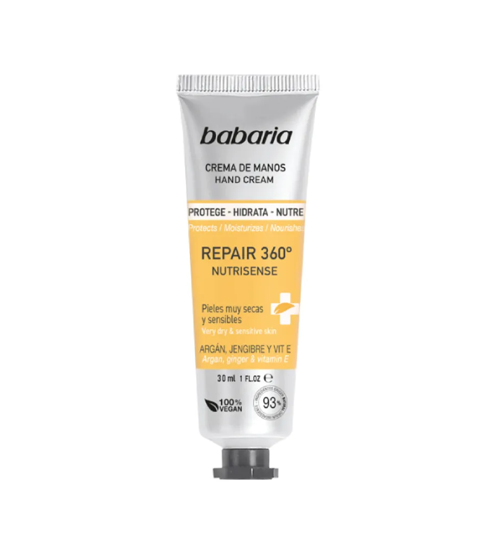 Crema de manos reparadora, hidratante y protectora