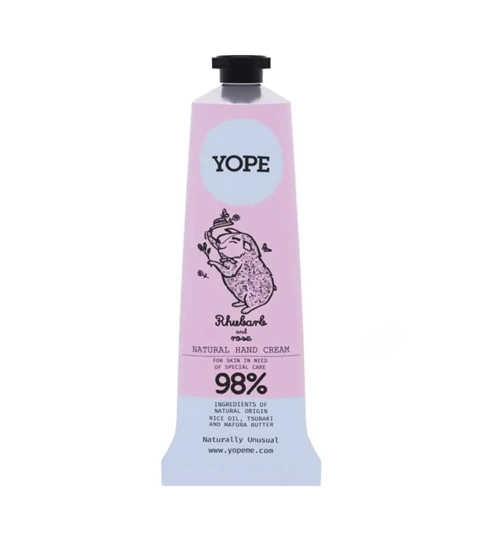 Crema de manos Ruibarbo y Rosa
