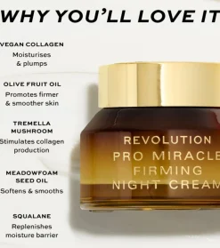 Crema de noche con colágeno Miracle Firming
