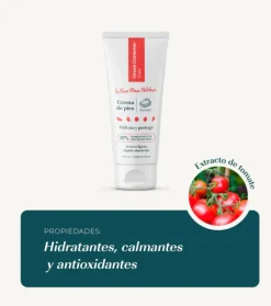 Crema de pies hidratante con tomate
