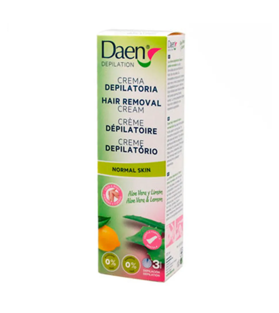 Crema depilatoria para pieles normales con Aloe Vera y Limón