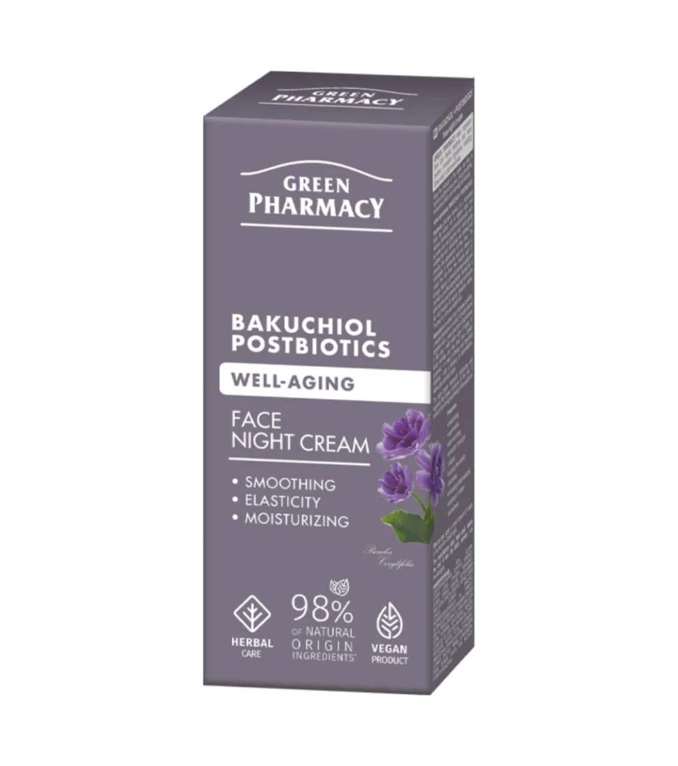 Crema facial antiedad de noche - Backuchiol + Postbióticos