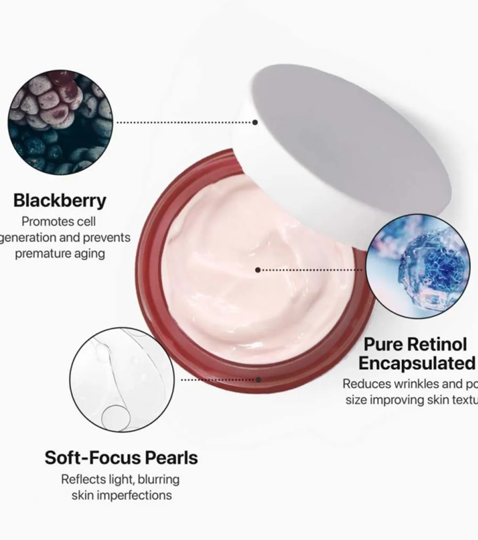 Crema facial antiedad Pure Retinol - Todo tipo de pieles