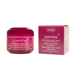 Crema facial de noche antiarrugas de jazmin 50ml