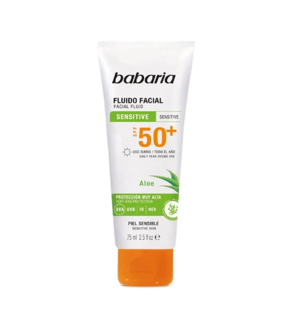 Crema facial de protección solar fluida SPF50+ 75ml - Pieles sensibles y atópicas