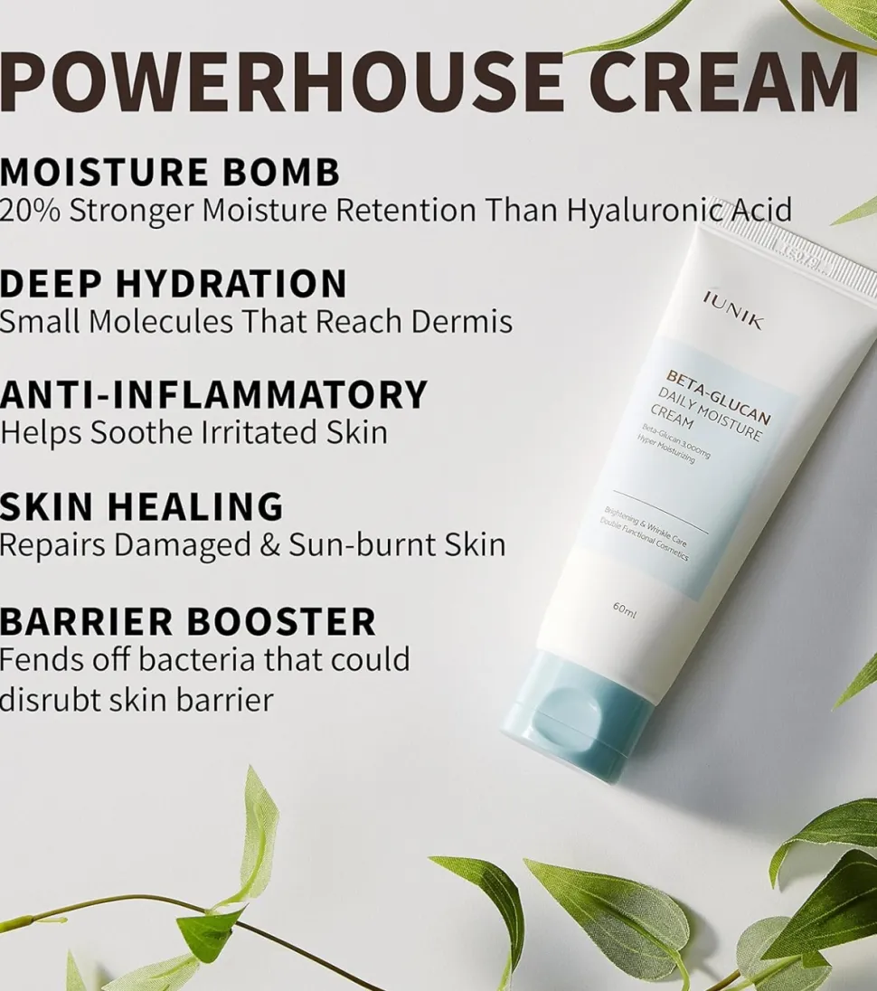 Crema facial hidratante Beta-Glucan