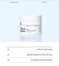 Crema facial hidratante con Glucamune
