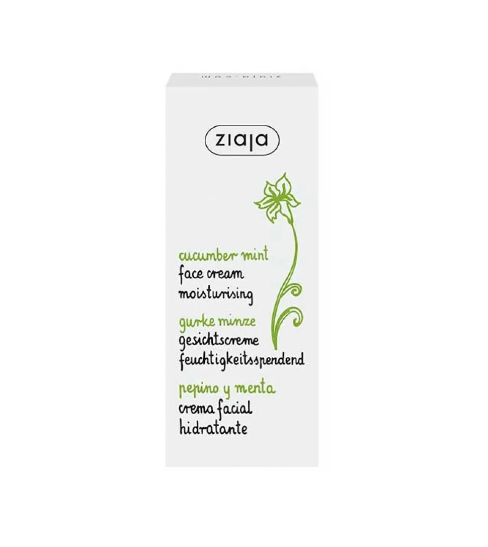 Crema facial hidratante con Pepino y Menta