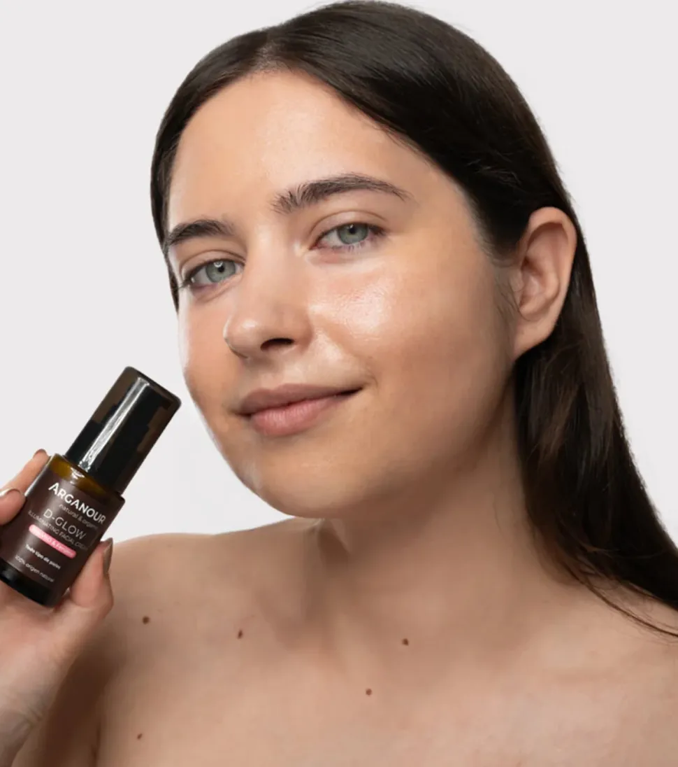 Crema facial iluminadora D-Glow