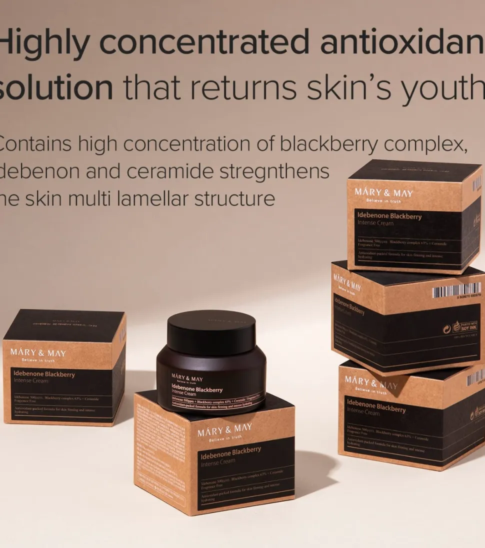 Crema facial intensiva Idebenone + Blackberry complex intensive total care