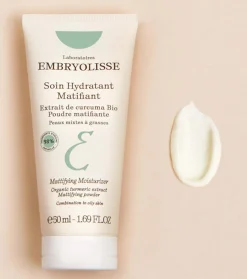 Crema facial matificante para pieles mixtas a grasas con extracto de Cúrcuma