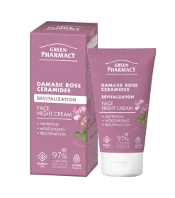 Crema facial revitalizante de noche - Rosa damascena + Ceramidas