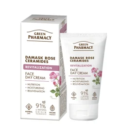 Crema facial revitalizante de día - Rosa damascena + Ceramidas