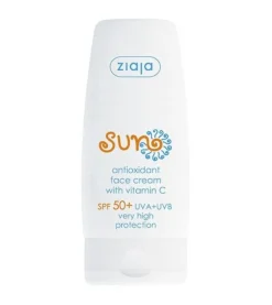 Crema facial solar antioxidante SPF 50 con Vitamina C