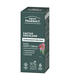 Crema facial ultra-hidratante noche - Cactus + Escualano