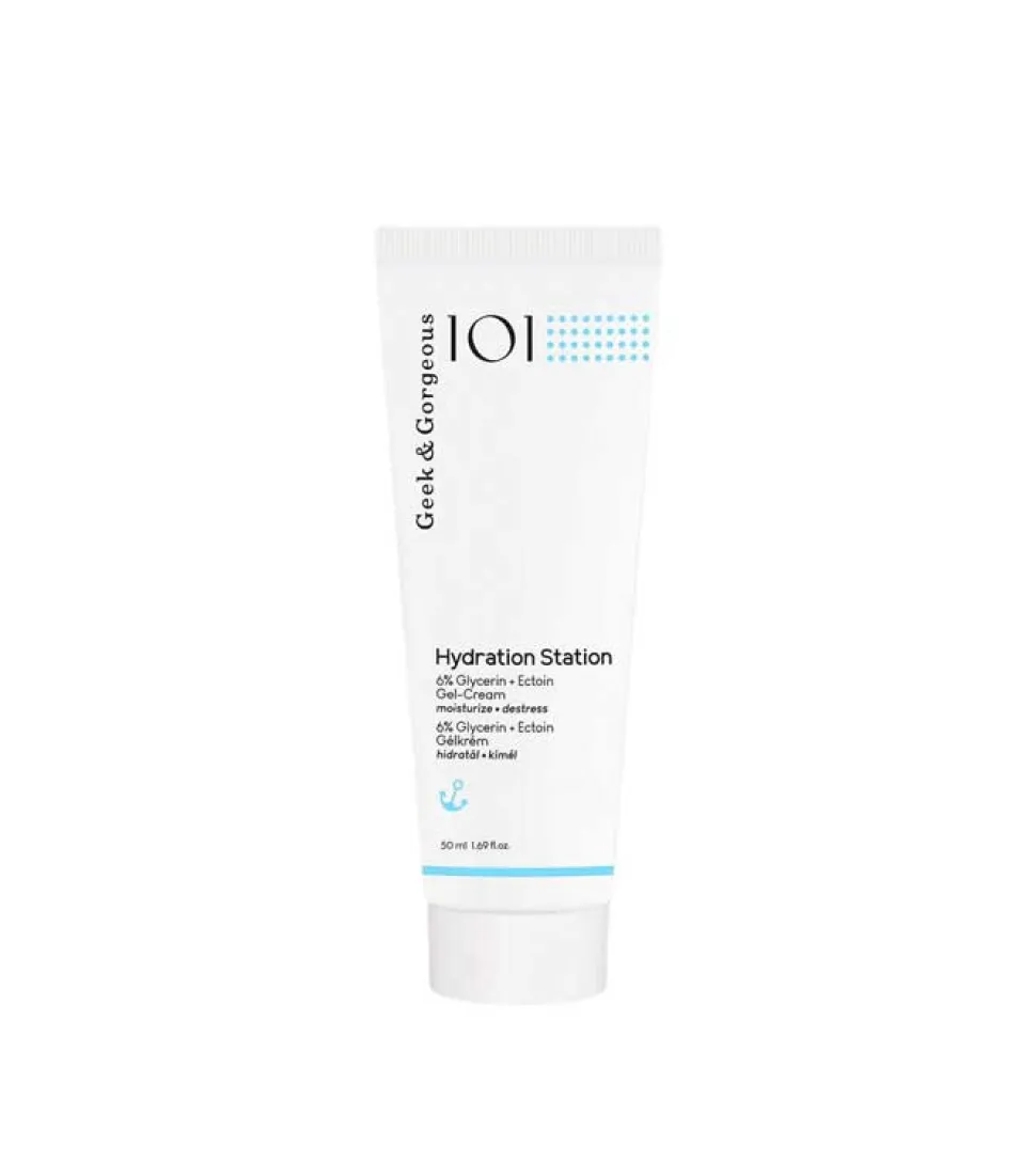 Crema-Gel hidratante 6% Glicerina + Ectoína Hydration Station - Piel normal, mixta y grasa