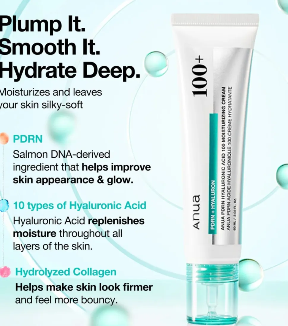 Crema hidratante PDRN Hyaluronic Acid 100