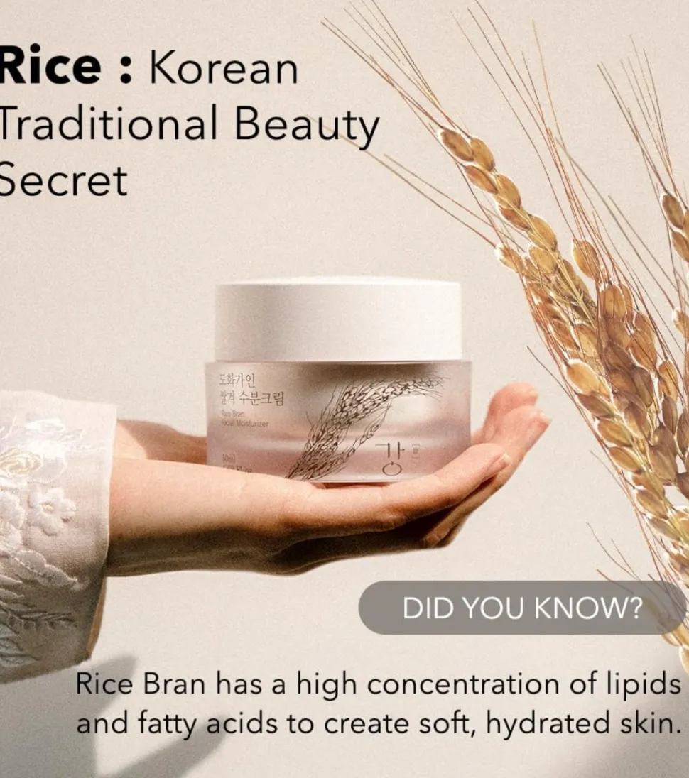 Crema hidratante Rice Bran