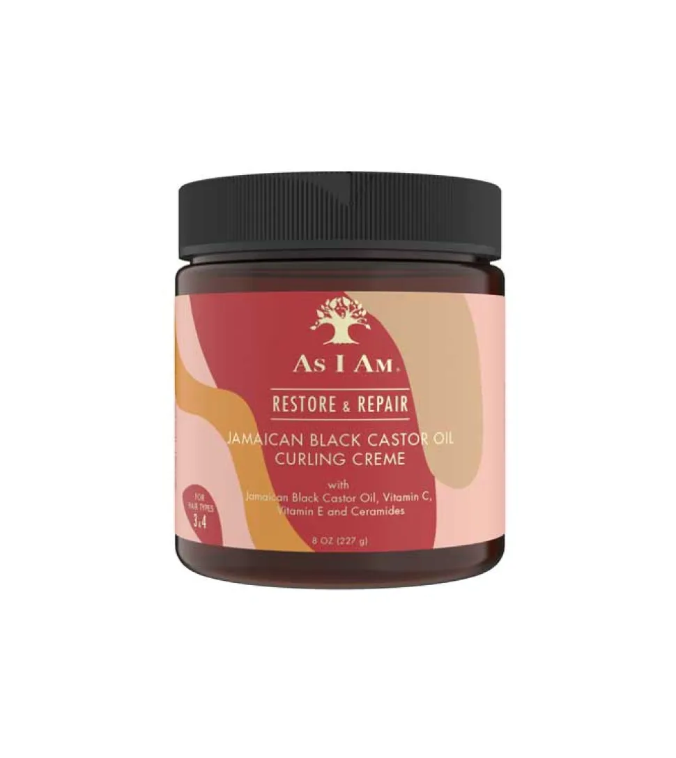 Crema para rizos restaura y repara - Aceite de ricino negro de Jamaica