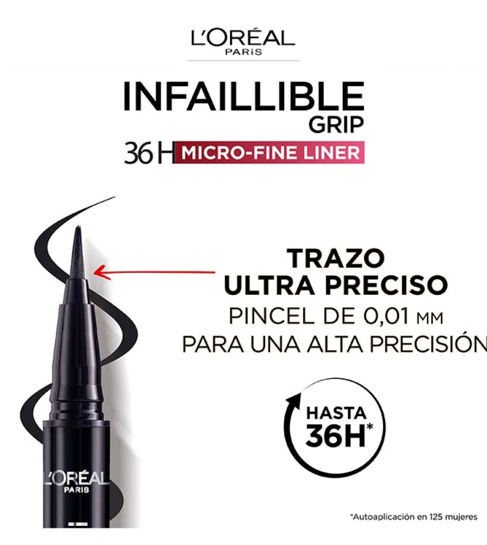 Delineador líquido Infallible Grip 36h Micro fine Brush - 03: Ancient Rose