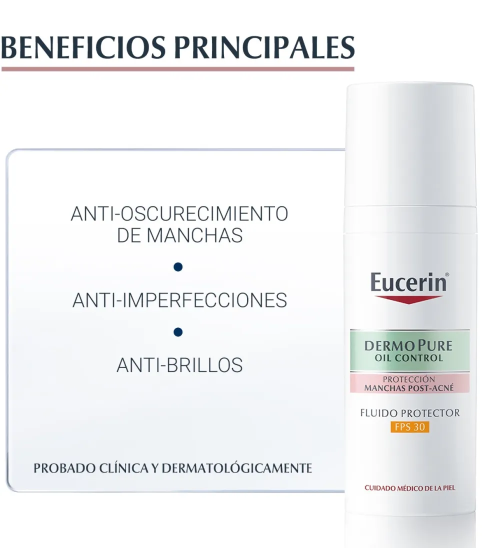 *DermoPure* - Fluido protector facial FPS30 Oil Control