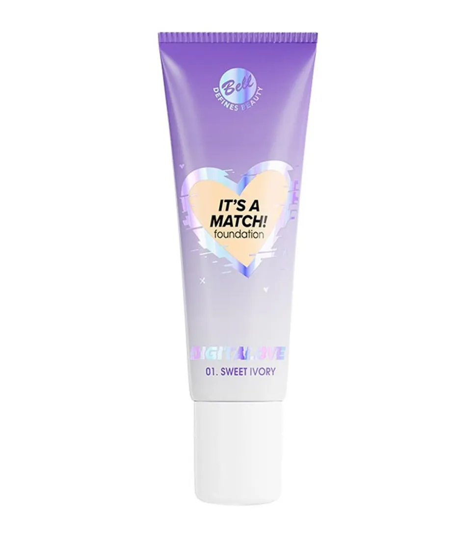 *DigitaLove* - Base de maquillaje It's a Match - 01: Sweet Ivory