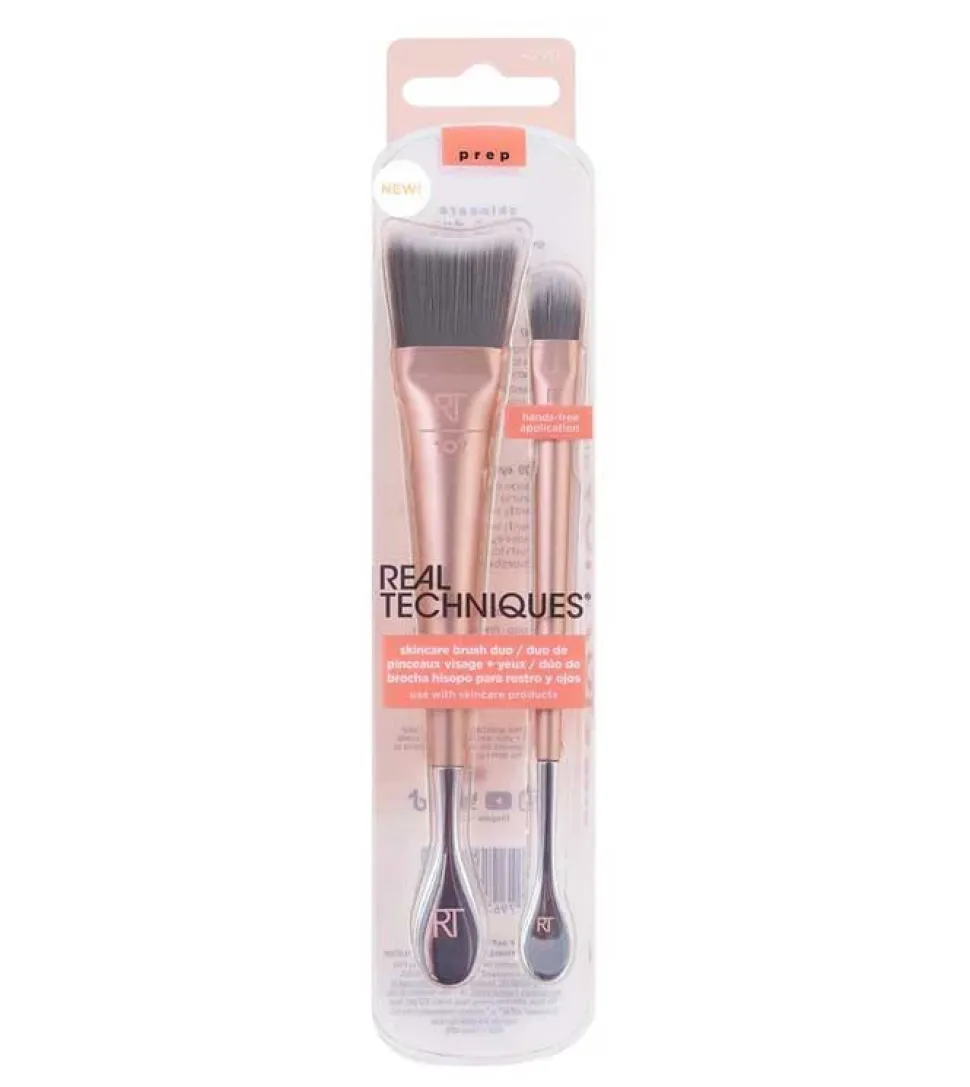 Dúo de brochas para rostro y ojos Skincare Brush Duo - 107 + 109
