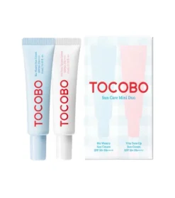 Dúo mini de protectores solares faciales