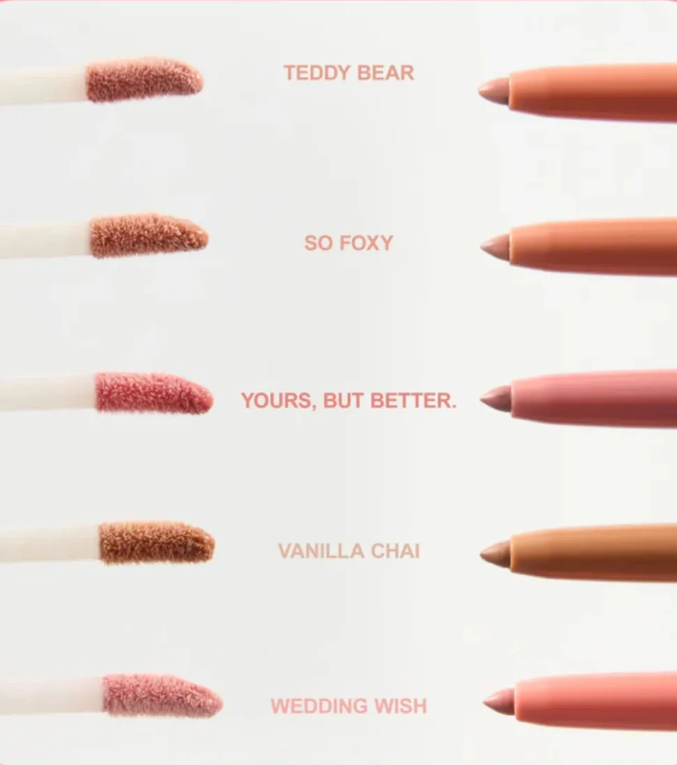 Dúo perfilador de labios y brillo de labios Line & Shine - Yours but better